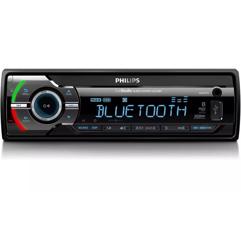 Philips CE235BT/GRS Ηχοσύστημα Αυτοκινήτου με Bluetooth, USB, κάρτα SD και Aux-In 4 x 50 W